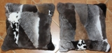 Kuschelkissen Rex-Kanin grau 40 x 40